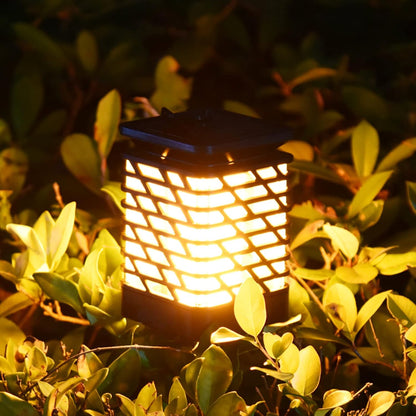 Skanto | Solar-Powered LED Garden Lantern with Ribbed Design – Decorative Outdoor Lighting for Garden