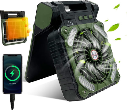 Portable Solar Camping Fan LED Light | Karnz