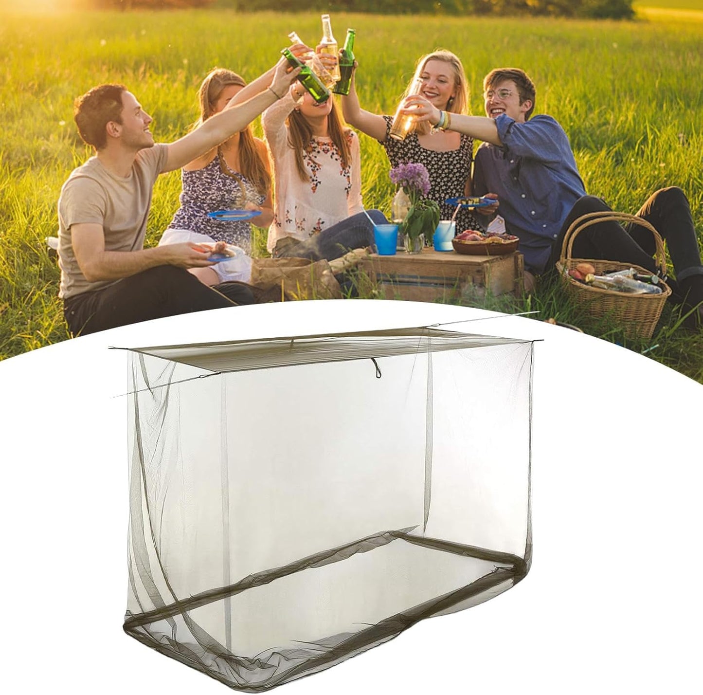 BowLift | Outdoor Rectangular Fly Net Canopy – Ventora