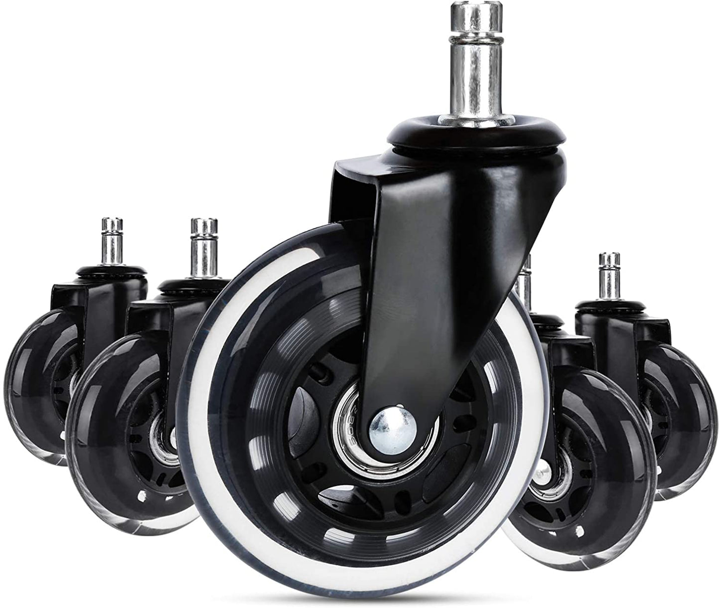 5X Set Heart Floor Rollers Office Chair Wheels | Kalsten