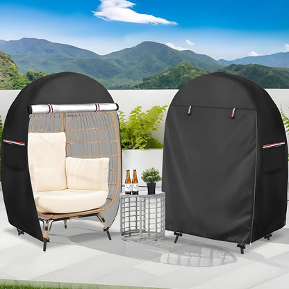 BowLift | Waterproof Egg Chair Cover with Double Zipper – Solara