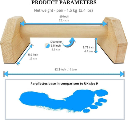 BowLift | wooden push-up bars for stable calisthenics training