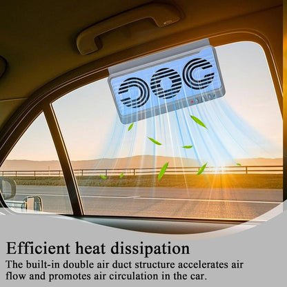 BowLift | Solar Car Window Fan – Dual Duct Ventilation Exhaust & Cooling Accessory – Aurovent