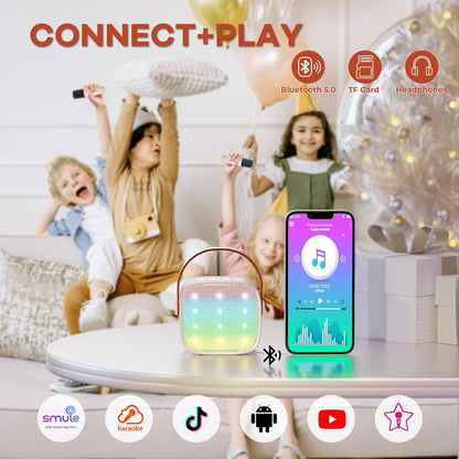 Skanto | Portable Mini Karaoke Machine with Bluetooth Speaker and 2 Wireless Microphones – Veylo