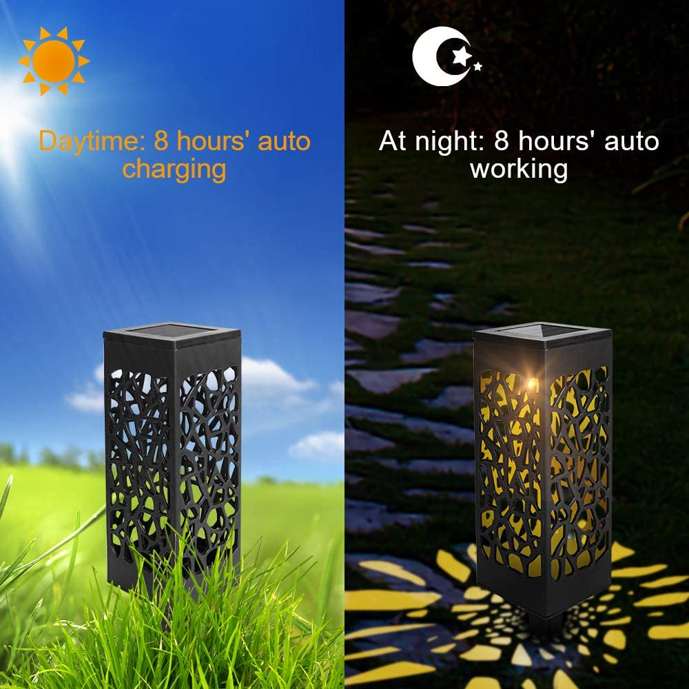 12X Solar Lights LED Path Lights Garden Lighting | Bowlift