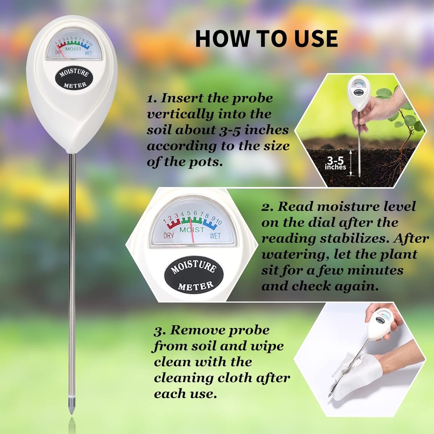 BowLift | Soil moisture meter for precise moisture measurement in soil – Ideal for plant care