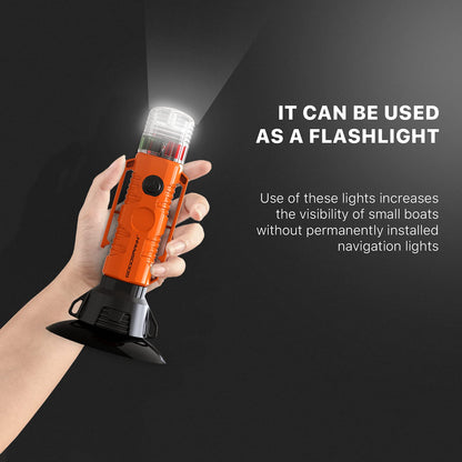 Skanto | Goodsmann Kayak Light With Marine Signal Rear Light & Suction Cup - Night Kayaking Essential
