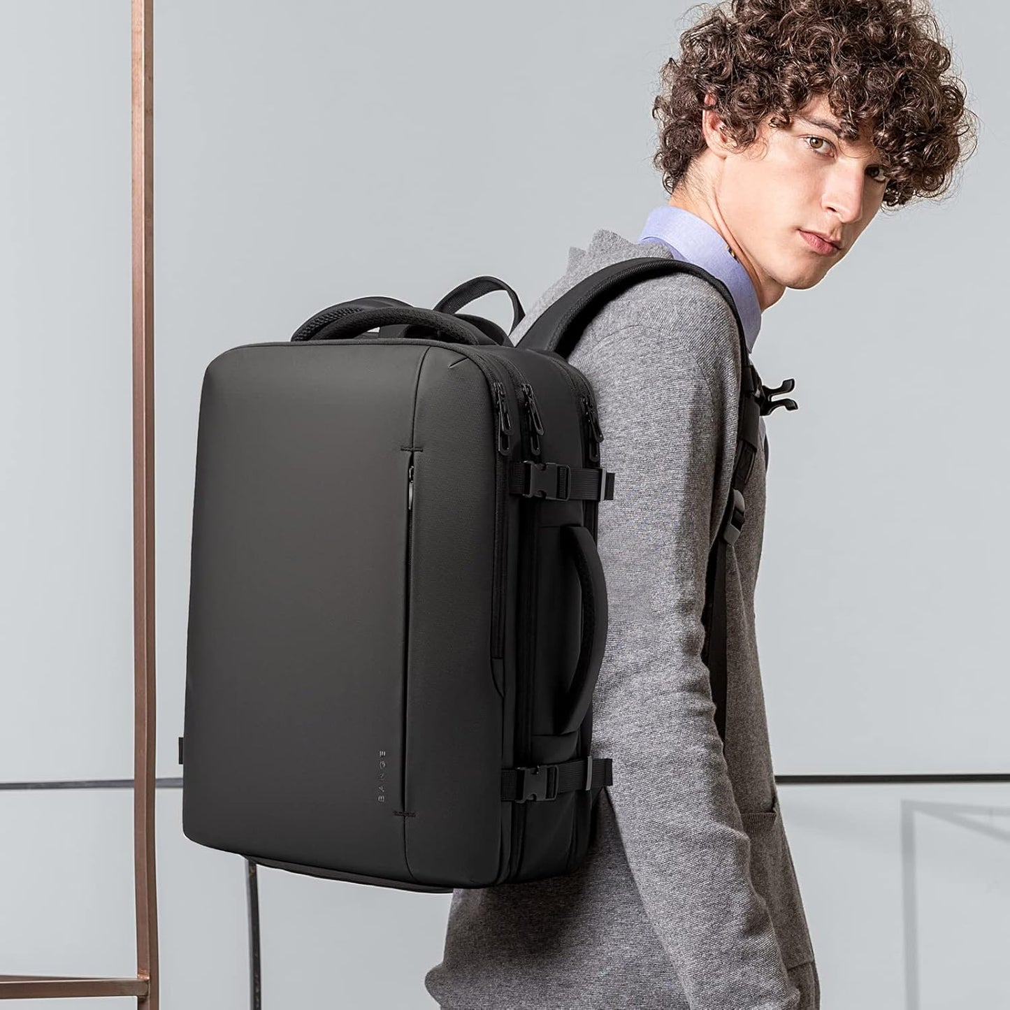 Expandable 26–45L Waterproof Travel Backpack with Laptop Sleeve & Duffle Carry | Bowlift