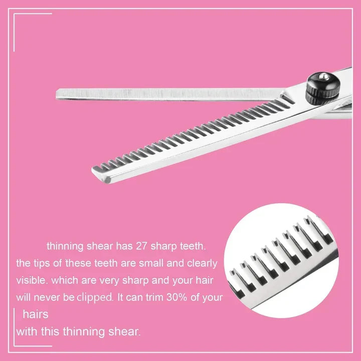 Skanto | Professional Hairdressing Set | Cutting and Thinning Shears for Precision Hairstyles