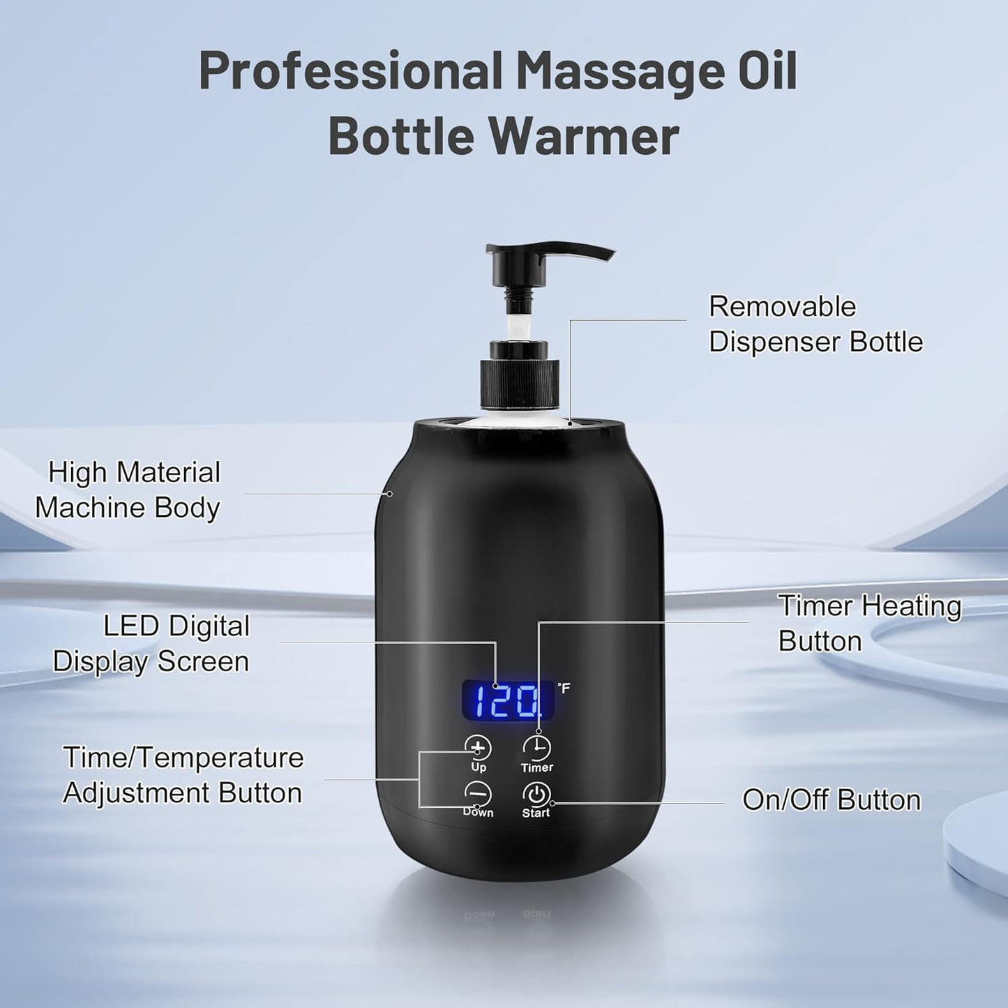 Skanto | Professional Portable Electric Massage Oil Warmer – Fast Heating & Digital Control