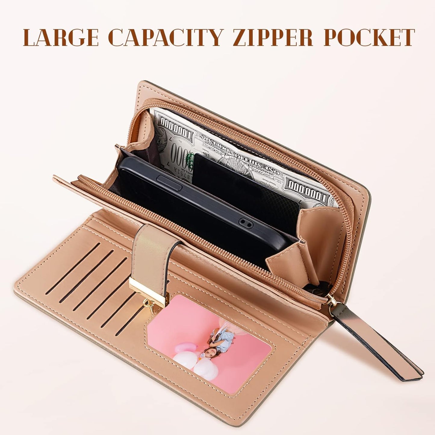 Stylish Leather Wallet for Women Bowlift