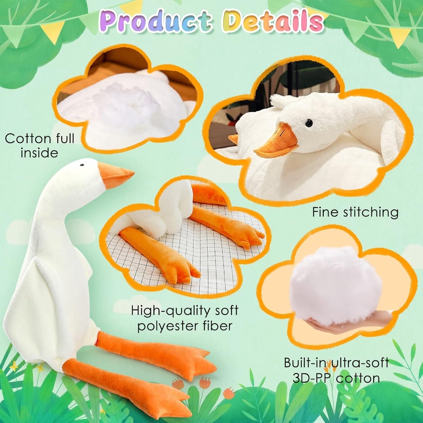 Skanto | Cozy Giant Goose Plush – Soft Toy in Multiple Sizes