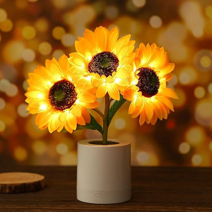 Skanto | Skanto Sunflower LED Table Lamp - Decorative Lighting Fixture for Home Decor & Bedside Use