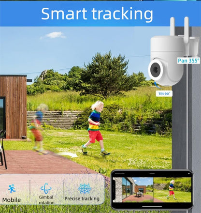 Skanto | Outdoor and Indoor Security Camera 2K 355° View with Night Mode