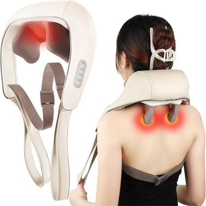 Skanto | Heated Massage Chair with Back and Neck Pillow – Shiatsu Massage for Total Comfort
