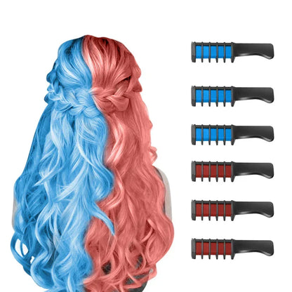 Skanto | Washable Hair Chalk Comb | For Colorful Hair Accents