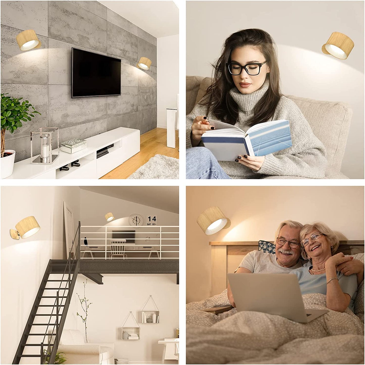 Skanto | Eternity Glow – Wireless LED Wall Lamp with Remote Control and Timer