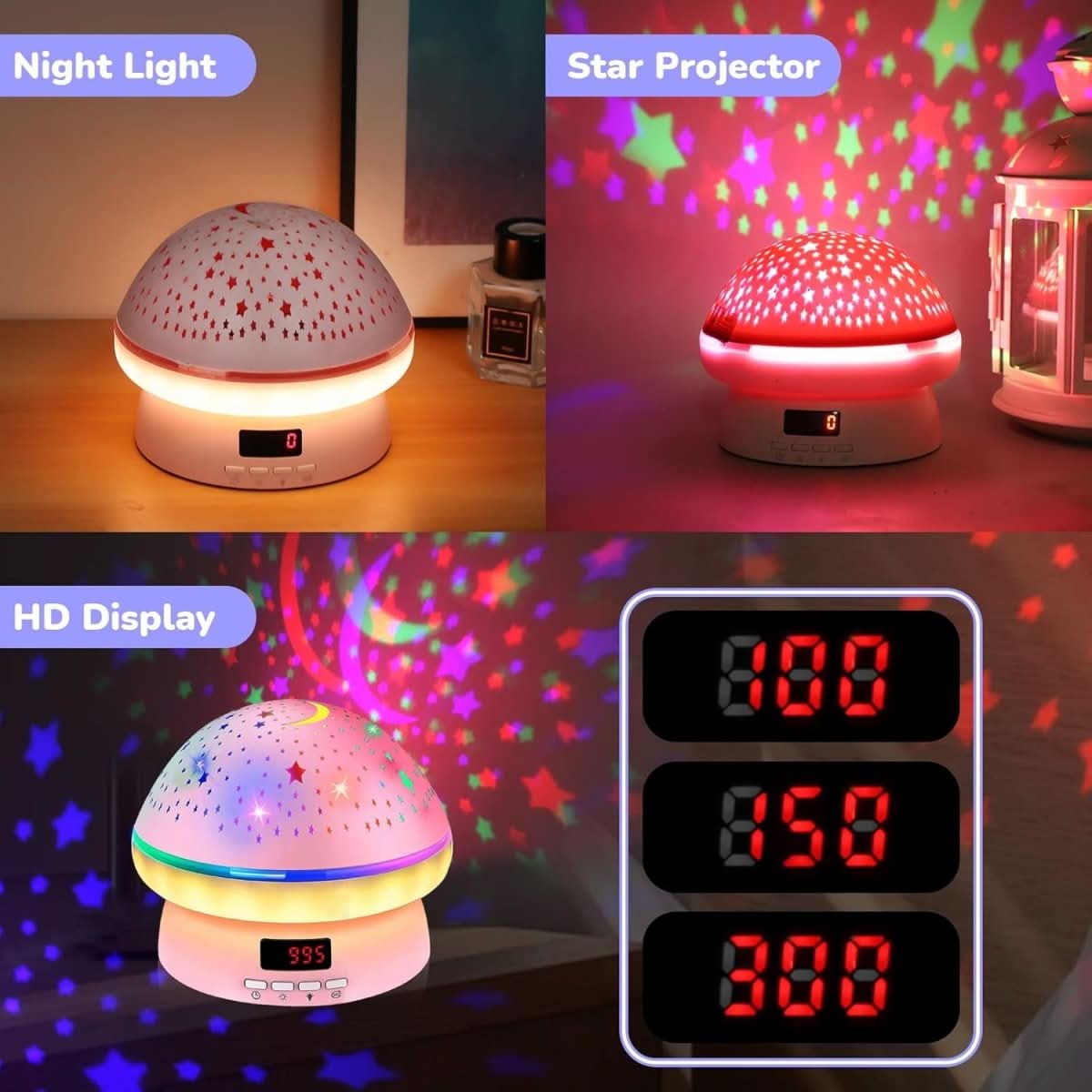Skanto | Magical Star Projector with 16 Colors & Timer Function