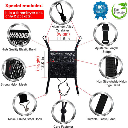 BowLift | 3-Layer Car Net Organizer