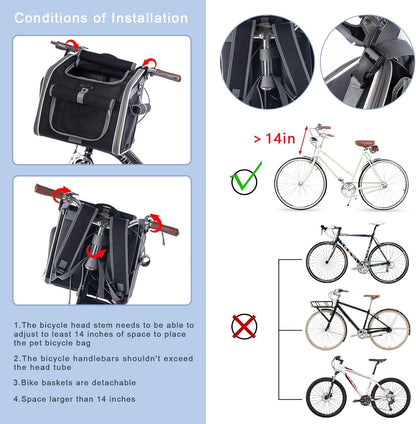 Skanto | Max – Cat and Dog Bike Basket