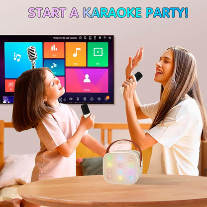 Skanto | Portable Mini Karaoke Machine with Bluetooth Speaker and 2 Wireless Microphones – Veylo