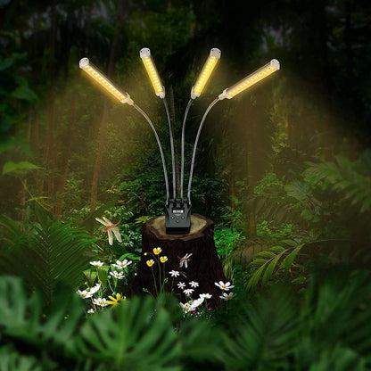 Skanto | Grow Light with 4 Flexible Arms and Dimmer for Indoor Gardens