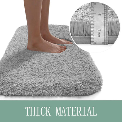 Thick Microfiber Bath Mat - Soft, Absorbent, Non-Slip - Perfect for Bathrooms and Bedrooms | Skanto