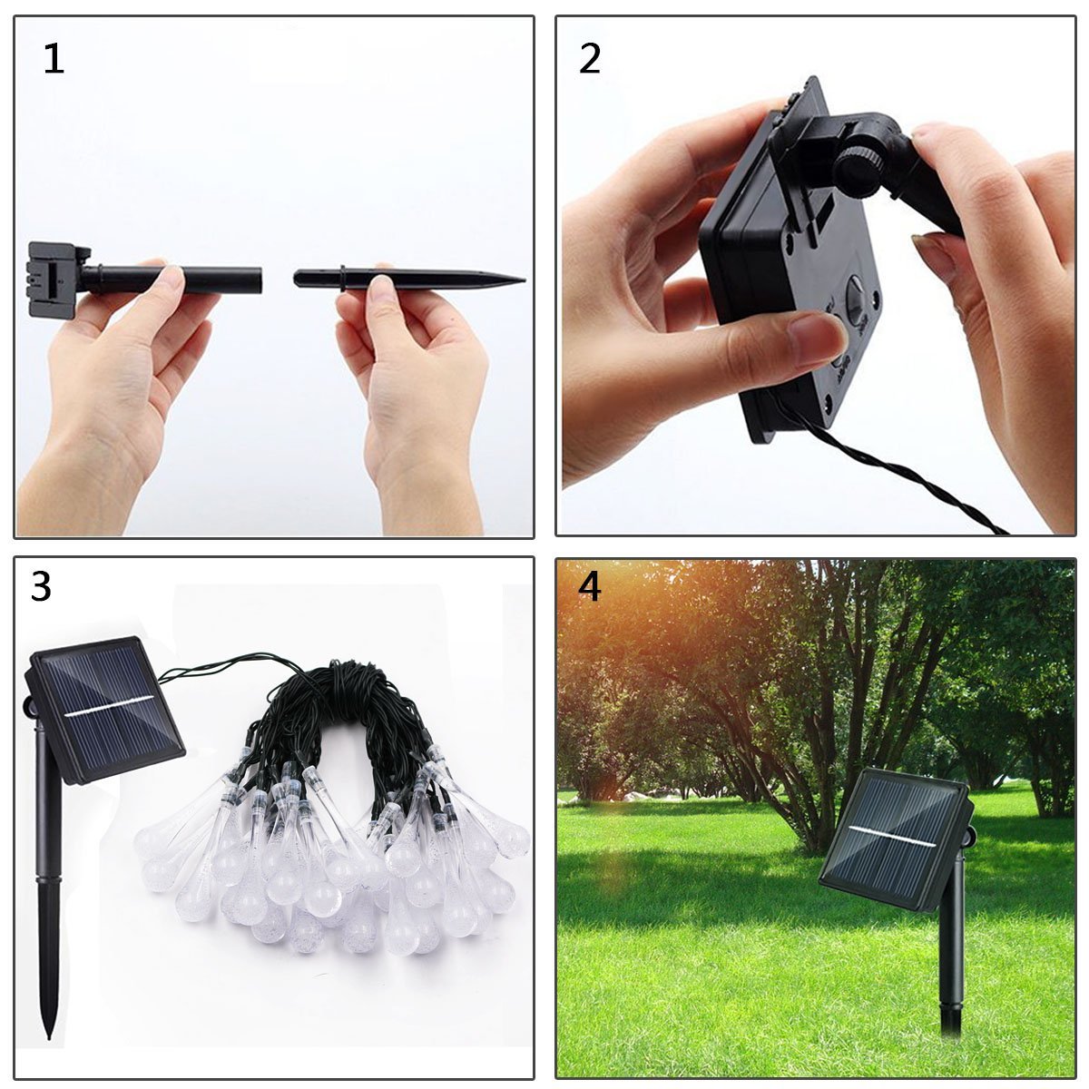 Water Drop Solar Lights | Karnz