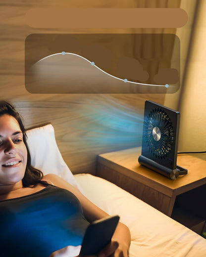 QuietBreeze - Ultra-quiet compact table fan Bowlift