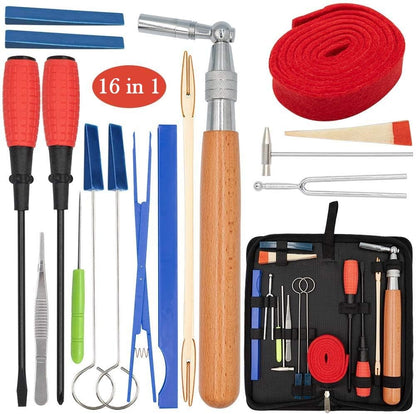 BowLift | Professional 16-Piece Piano Tuning Kit with Storage Case – Arvena