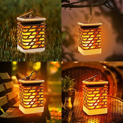 Skanto | Solar-Powered LED Garden Lantern with Ribbed Design – Decorative Outdoor Lighting for Garden