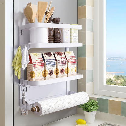 Skanto | Magnetic Refrigerator Spice Rack with Paper Holder – Oryden