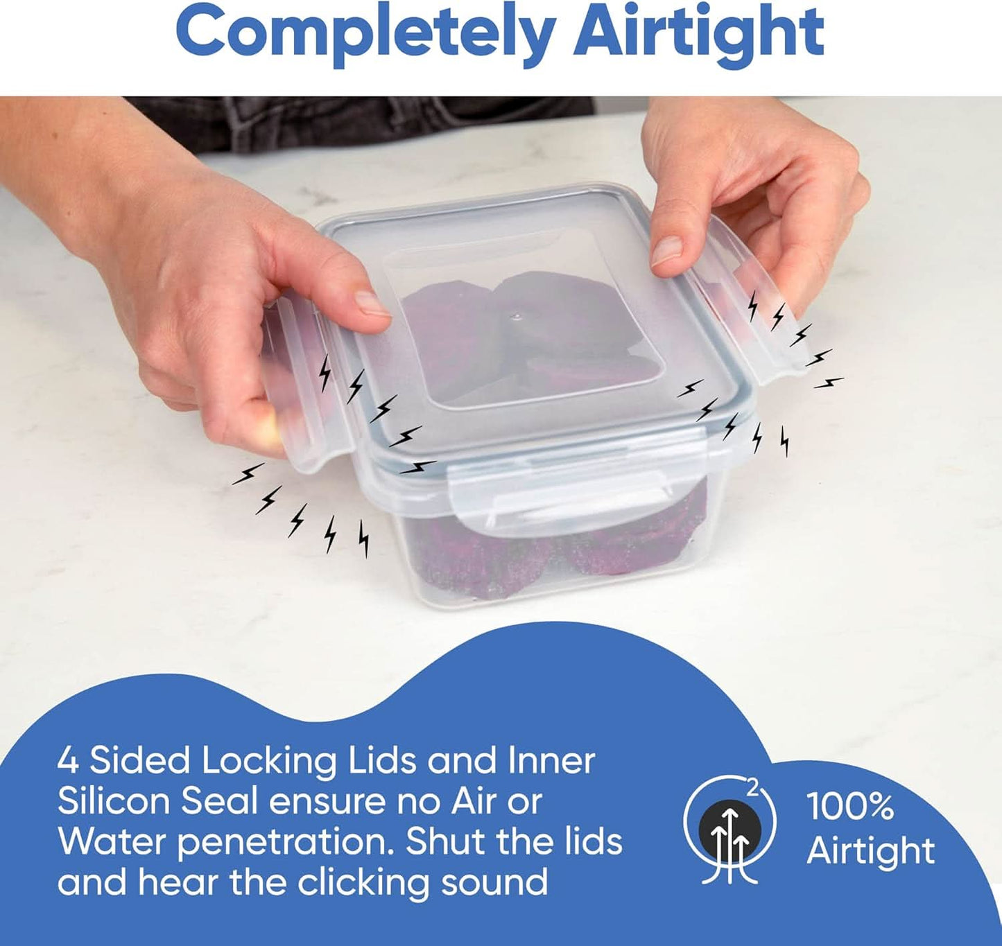 Skanto | Luxury 16-Piece Storage Box Set – BPA-Free, Airtight & Stackable