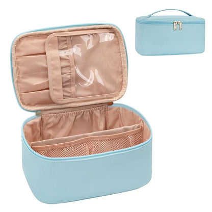 Skanto | Practical Makeup Organizer for Travel | With Compartments and Dividers