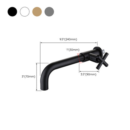 Kalsten | Widely used wall-mounted bathroom sink faucet cross handle low arch faucet