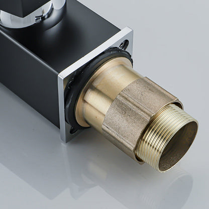 BowLift | Waterfall basin mixer tap square lever handle with LED three-color light