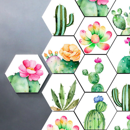 BowLift | Plastic Mosaic Tile Wallpaper Hexagonal for Stick-On and Removable Back Wall Tile