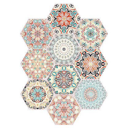 BowLift | Plastic Mosaic Tile Wallpaper Hexagonal for Stick-On and Removable Back Wall Tile