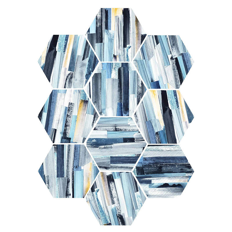 BowLift | Plastic Mosaic Tile Wallpaper Hexagonal for Stick-On and Removable Back Wall Tile