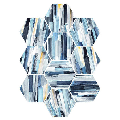 BowLift | Plastic Mosaic Tile Wallpaper Hexagonal for Stick-On and Removable Back Wall Tile