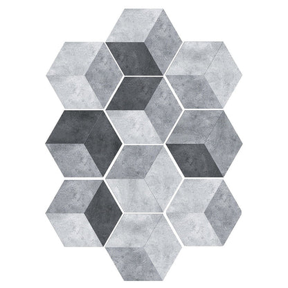 BowLift | Plastic Mosaic Tile Wallpaper Hexagonal for Stick-On and Removable Back Wall Tile