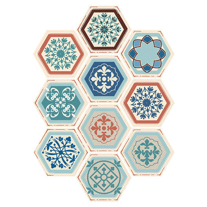 BowLift | Plastic Mosaic Tile Wallpaper Hexagonal for Stick-On and Removable Back Wall Tile