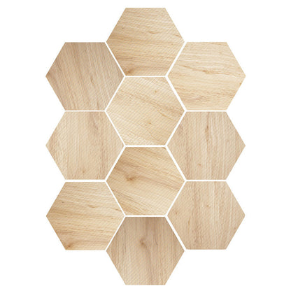 BowLift | Plastic Mosaic Tile Wallpaper Hexagonal for Stick-On and Removable Back Wall Tile
