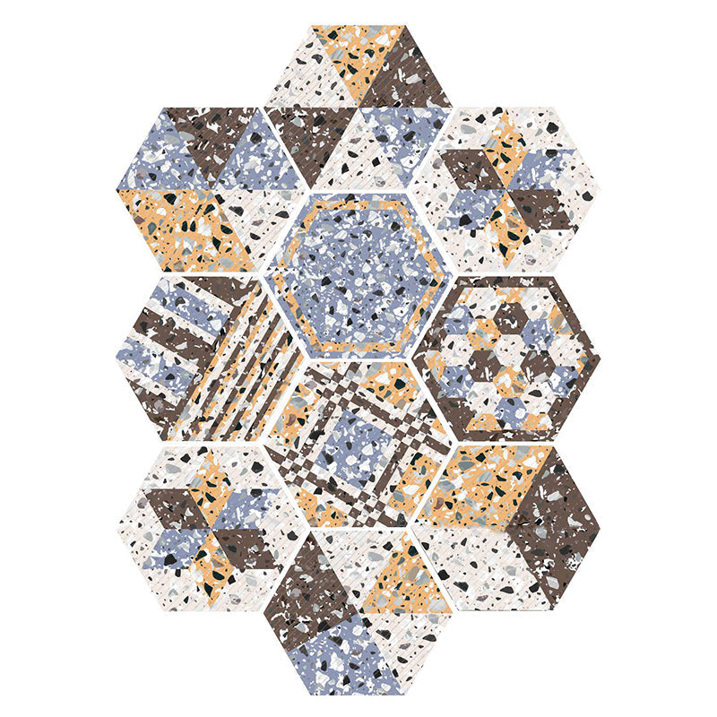 BowLift | Plastic Mosaic Tile Wallpaper Hexagonal for Stick-On and Removable Back Wall Tile