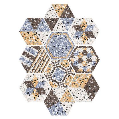 BowLift | Plastic Mosaic Tile Wallpaper Hexagonal for Stick-On and Removable Back Wall Tile