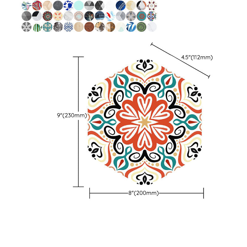 BowLift | Plastic Mosaic Tile Wallpaper Hexagonal for Stick-On and Removable Back Wall Tile