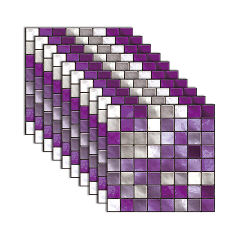 BowLift | Square Peel and Stick Tile Grid Mosaic Tiles Interior Wallpaper