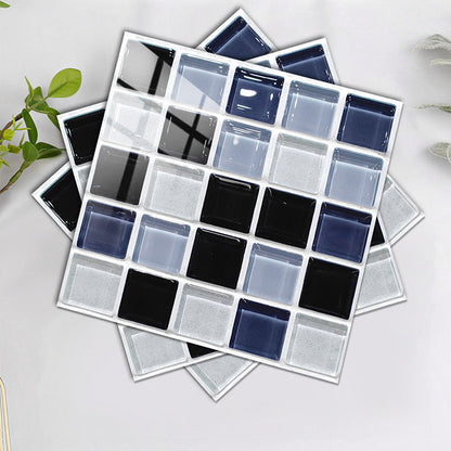 BowLift | Square Peel and Stick Tile Grid Mosaic Tiles Interior Wallpaper