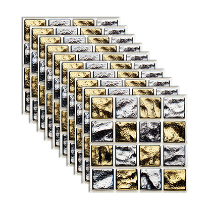 BowLift | Square Peel and Stick Tile Grid Mosaic Tiles Interior Wallpaper