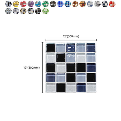 BowLift | Square Peel and Stick Tile Grid Mosaic Tiles Interior Wallpaper